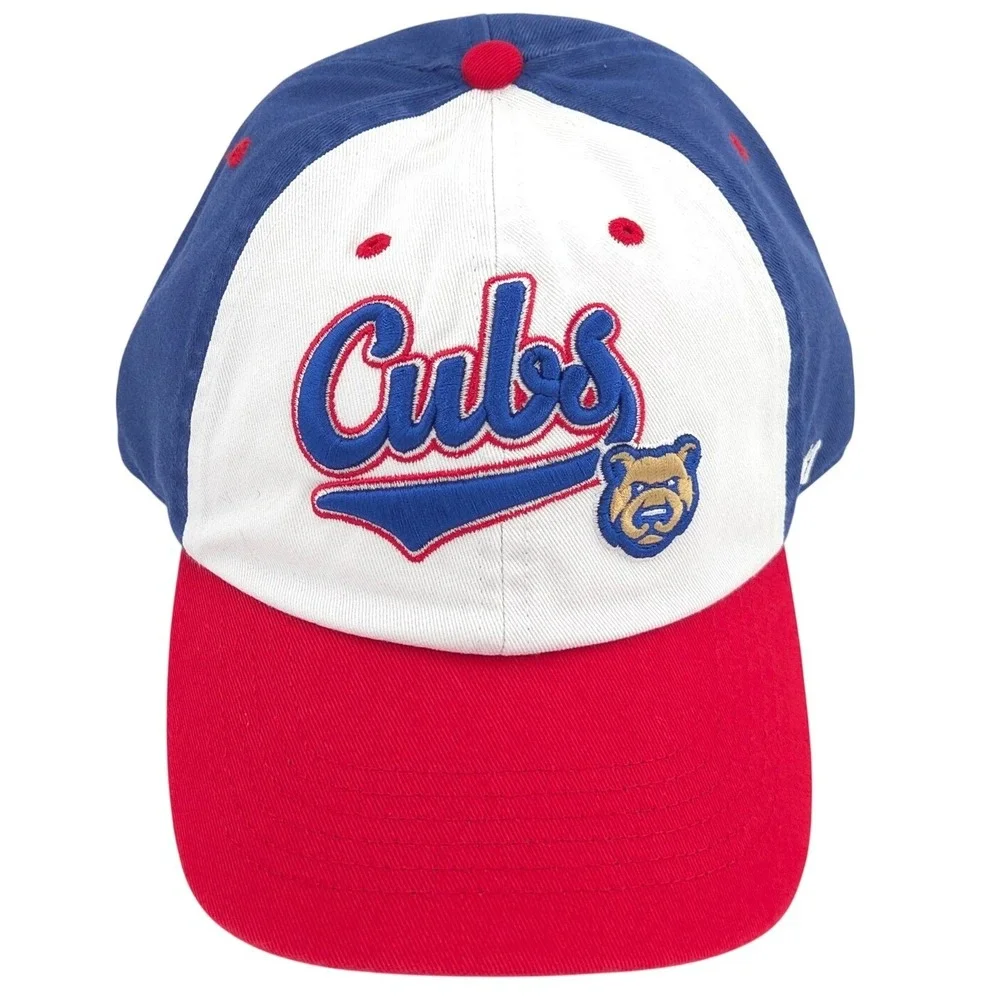 '47 Brand Iowa Cubs Baseball Hat KIDS Blue White Red Scooter Clean Up‎ Cap NEW